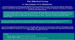 Desktop Screenshot of dihedral.gmichaelguy.com